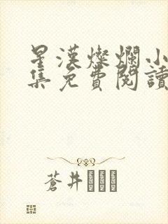 星汉灿烂小说全集免费阅读