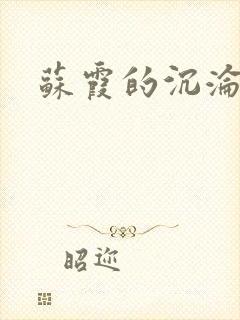 苏霞的沉沦封面
