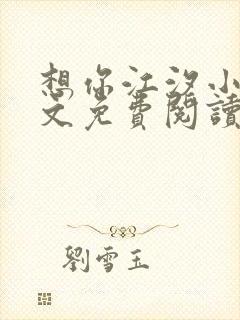 想你江汐小说全文免费阅读