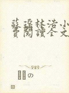 苏瑶林浩小说免费阅读全文最新章节封面