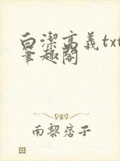白洁高义txt笔趣阁