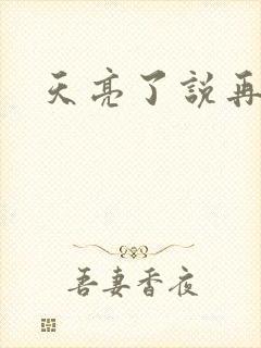 天亮了说再见