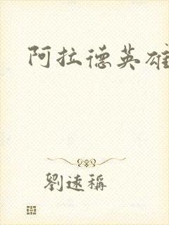 阿拉德英雄传封面