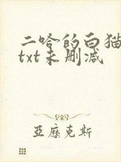 二哈的白猫师尊txt未删减封面