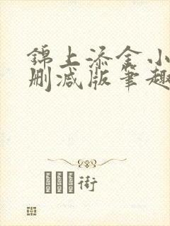 锦上添金小说无删减版笔趣阁
