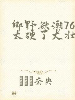 乡野欲潮76章太硬了大壮下载