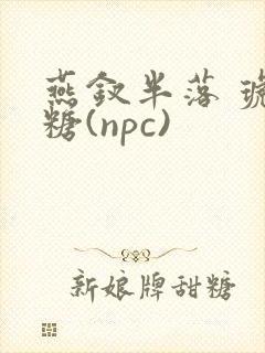燕钗半落 琥珀糖(npc)