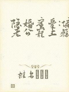 隐婚蜜爱:偏执老公宠上瘾txt封面