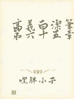 高义白洁笔趣阁第六十五章
