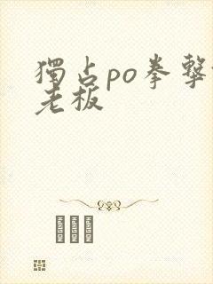 独占po拳击馆老板