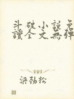 斗破小说免费阅读全文无弹窗封面