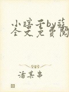 小瞎子by苏软全文免费阅读