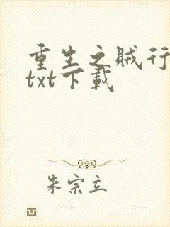 重生之贼行天下txt下载