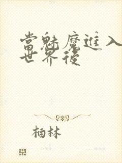 当魅魔进入快穿世界后