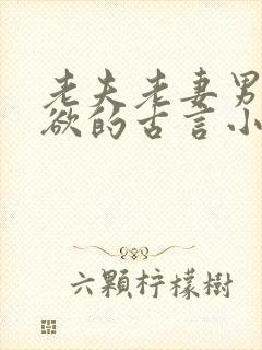 老夫老妻男主重欲的古言小说封面