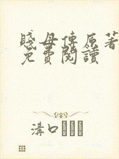贱母传原著全文免费阅读