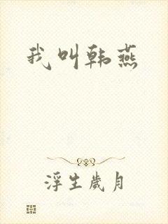 我叫韩燕封面