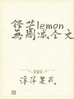 锋芒lemon无删减全文阅读笔趣阁封面