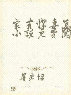 家有悍妻怎么破小说免费阅读