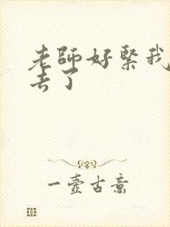 老师好紧我要进去了封面