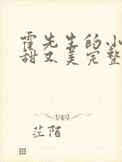 霍先生的小祖宗甜又美完整版封面