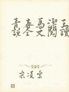 青春马洁王雪小说全文阅读