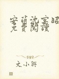 安萌沈宴昭小说免费阅读