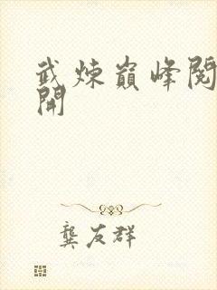 武炼巅峰阅读杨开封面