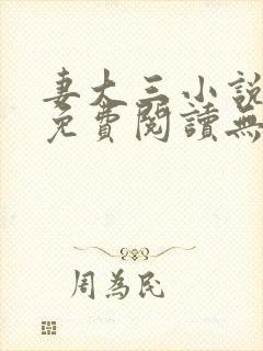 妻大三小说全文免费阅读无弹窗封面