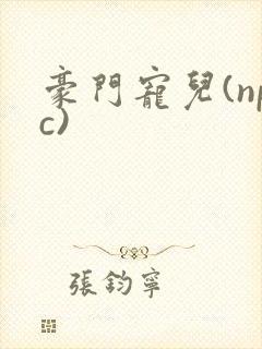 豪门宠儿(npc)