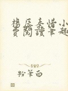 杨辰秦惜小说免费阅读笔趣阁