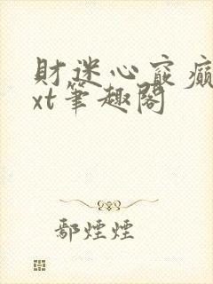 财迷心窍癫婆txt笔趣阁封面