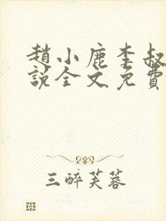 赵小鹿李叔的小说全文免费阅读