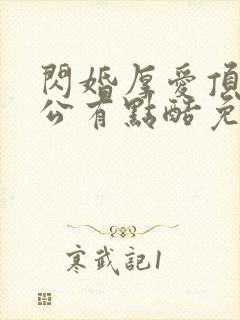 闪婚厚爱顶级老公有点酷免费阅读