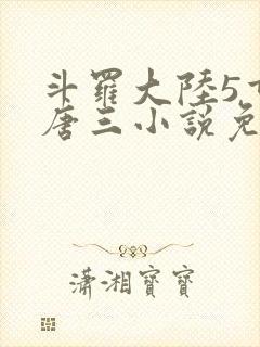 斗罗大陆5重生唐三小说免费阅读