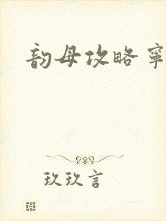 韵母攻略宁秋封面