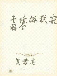 千亿总裁宠妻成瘾全