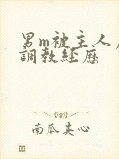 男m被主人虐玩调教经历封面