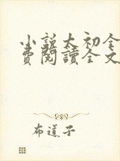 小说太初全文免费阅读全文