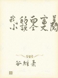 我的白富美老婆小说全文阅读封面