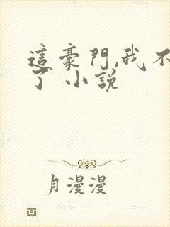 这豪门,我不嫁了 小说