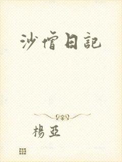 沙僧日记封面