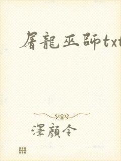 屠龙巫师txt封面
