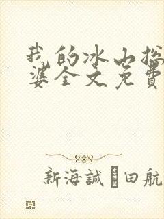 我的冰山总裁老婆全文免费阅读