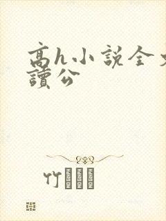 高h小说全文阅读公封面