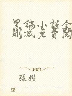 黑锅小说全文无删减免费阅读封面