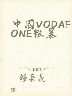 中国VODAFONE粗暴封面