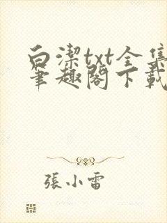 白洁txt全集笔趣阁下载