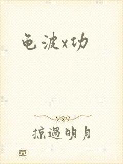龟波x功封面