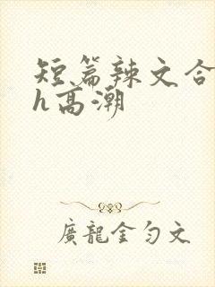 短篇辣文合集高h高潮封面